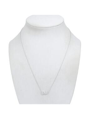 Vintage Sterling Silver 925 Minimalist Perched Bird Necklace 18"